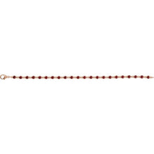 Load image into Gallery viewer, 14K Rose Natural Mozambique Garnet 7 1/4&quot; Line Bracelet
