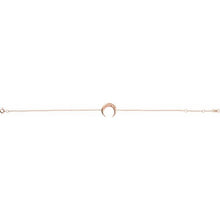 Load image into Gallery viewer, 14K Rose Adjustable Crescent 6 1/2&quot;-7 1/2&quot; Bracelet
