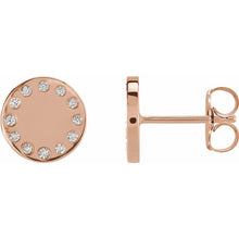 Load image into Gallery viewer, Diamond Full Moon Phase Earring
