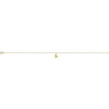 Load image into Gallery viewer, 14K Yellow Heart 9&quot; Anklet
