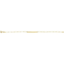 Load image into Gallery viewer, 14K Yellow Engravable Bar 7&quot; Bracelet
