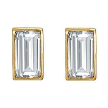 Load image into Gallery viewer, 14K Yellow .05 CT Natural Diamond Press Fit Back Stud Earring
