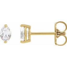 Load image into Gallery viewer, Oval Diamond Stud Earrings
