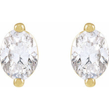 Load image into Gallery viewer, Oval Diamond Stud Earrings
