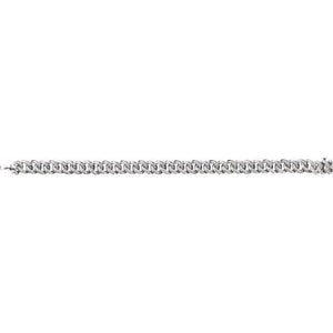 14K White 1 1/2 CTW Natural Diamond Link 7" Bracelet