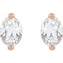 Load image into Gallery viewer, Oval Diamond Stud Earrings
