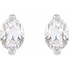 Load image into Gallery viewer, Oval Diamond Stud Earrings
