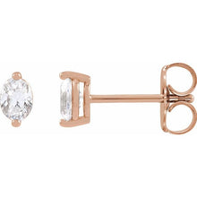 Load image into Gallery viewer, Oval Diamond Stud Earrings
