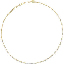 Load image into Gallery viewer, 14K Yellow 3 1/5 CTW Natural Diamond Adjustable 16-18&quot; Necklace
