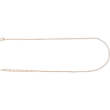 Load image into Gallery viewer, 14K Rose 3 1/5 CTW Natural Diamond Adjustable 16-18&quot; Necklace
