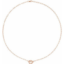 Load image into Gallery viewer, 14K Rose .04 CTW Diamond 16&quot; Toggle Styled Necklace

