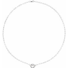 Load image into Gallery viewer, 14K White .04 CTW Diamond 16&quot; Toggle Styled Necklace
