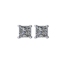 Load image into Gallery viewer, 14K White 1/2 CTW Natural Diamond Threaded Post Stud Earring
