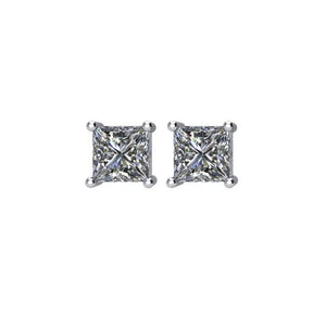 14K White 1/2 CTW Natural Diamond Threaded Post Stud Earring