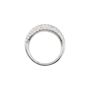 14K White 1 1/5 CTW Natural Diamond Pavé Ring