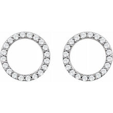 Load image into Gallery viewer, Diamond Circle Earrings
