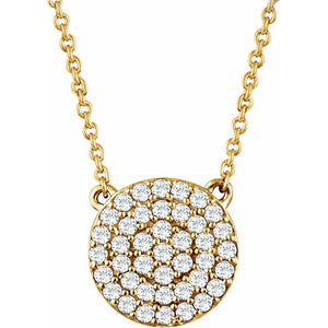 Diamond Cluster Necklace