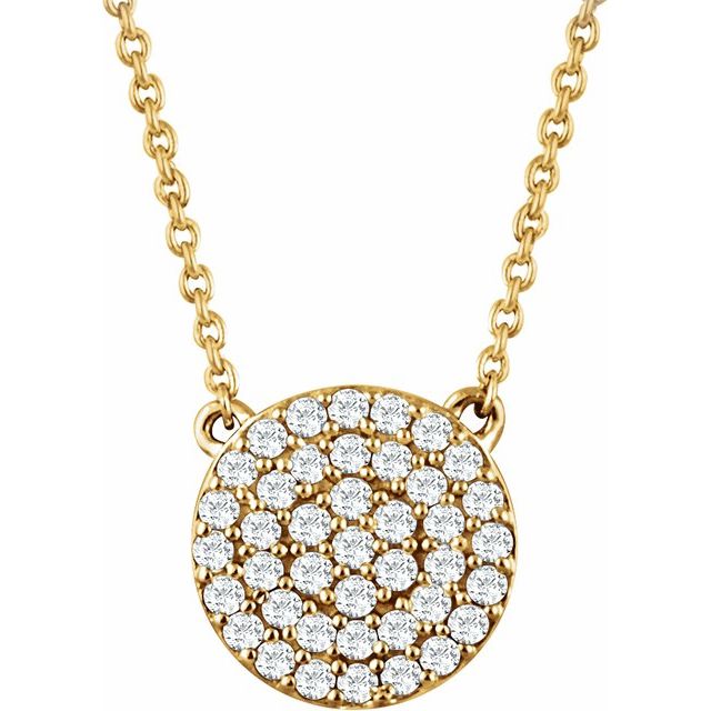 Diamond Cluster Necklace