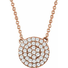 Load image into Gallery viewer, Diamond Cluster Necklace
