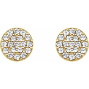 diamond cluster studs