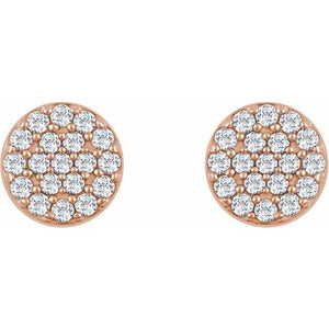 diamond cluster studs