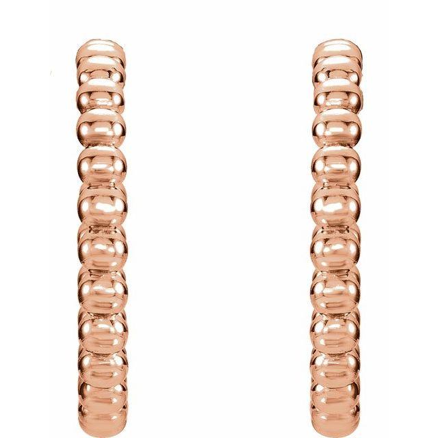 Beaded Hoop Earrings