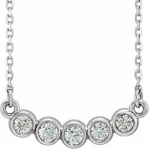 Diamond Bezel-Set Necklace