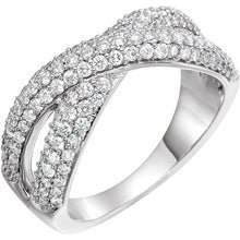 Load image into Gallery viewer, Pave Diamond Criss-Cross Ring
