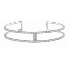 Load image into Gallery viewer, 14K White 3/4 CTW Natural Diamond Cuff 6&quot; Bracelet
