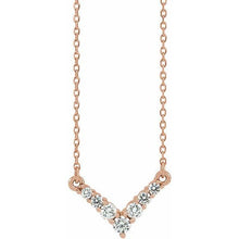 Load image into Gallery viewer, Diamond V Necklace
