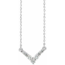 Load image into Gallery viewer, Diamond V Necklace
