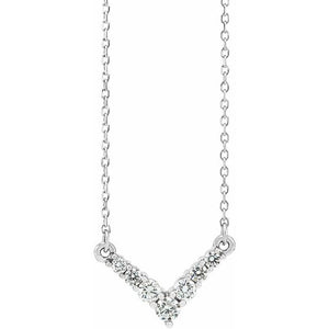 Diamond V Necklace