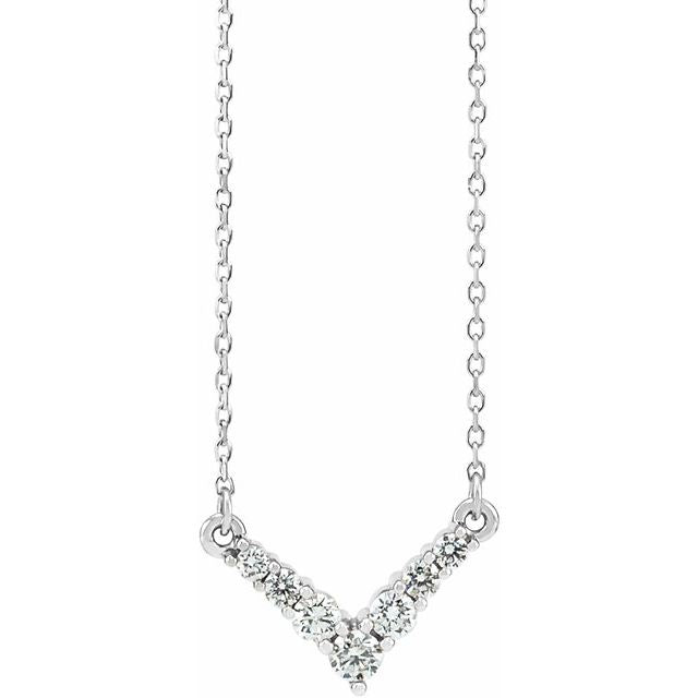 Diamond V Necklace