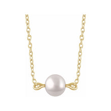 Load image into Gallery viewer, Pearl Bowtie Necklace
