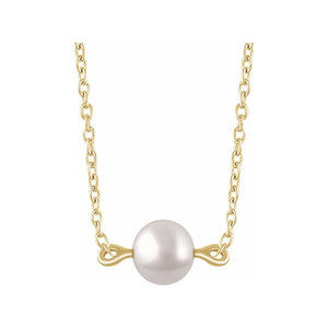 Pearl Bowtie Necklace