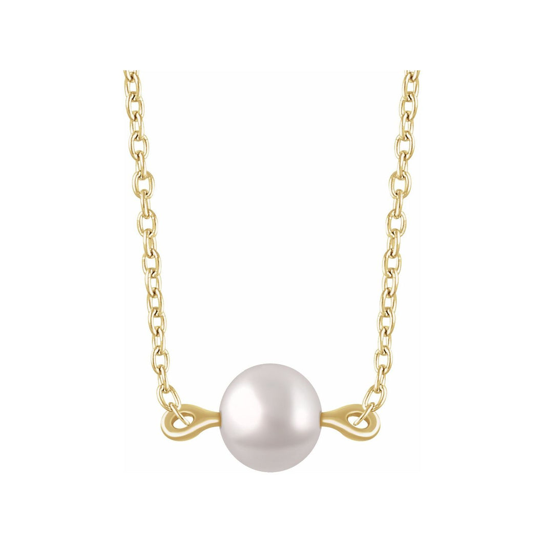 Pearl Bowtie Necklace