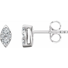 Load image into Gallery viewer, Marquise Diamond Cluster Earrings
