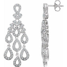 Load image into Gallery viewer, Diamond Chandelier Drop Earrings
