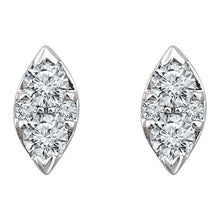 Load image into Gallery viewer, Marquise Diamond Cluster Earrings
