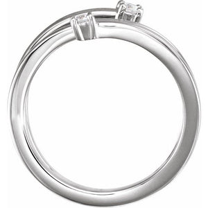 Two-Stone Bypass Ring