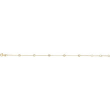 Load image into Gallery viewer, 14K Yellow 1/4 CTW Natural Diamond Bezel-Set 5-Station 5 1/2-7&quot; Bracelet
