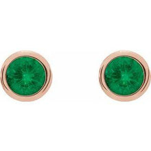 Load image into Gallery viewer, Gemstone Bezel-Set Earrings
