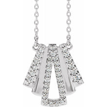 Load image into Gallery viewer, Diamond Art Deco Inspired Necklace
