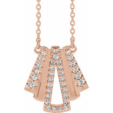 Load image into Gallery viewer, Diamond Art Deco Inspired Necklace
