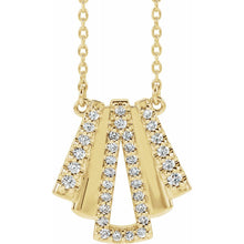 Load image into Gallery viewer, Diamond Art Deco Inspired Necklace
