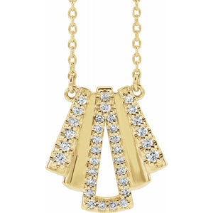 Diamond Art Deco Inspired Necklace