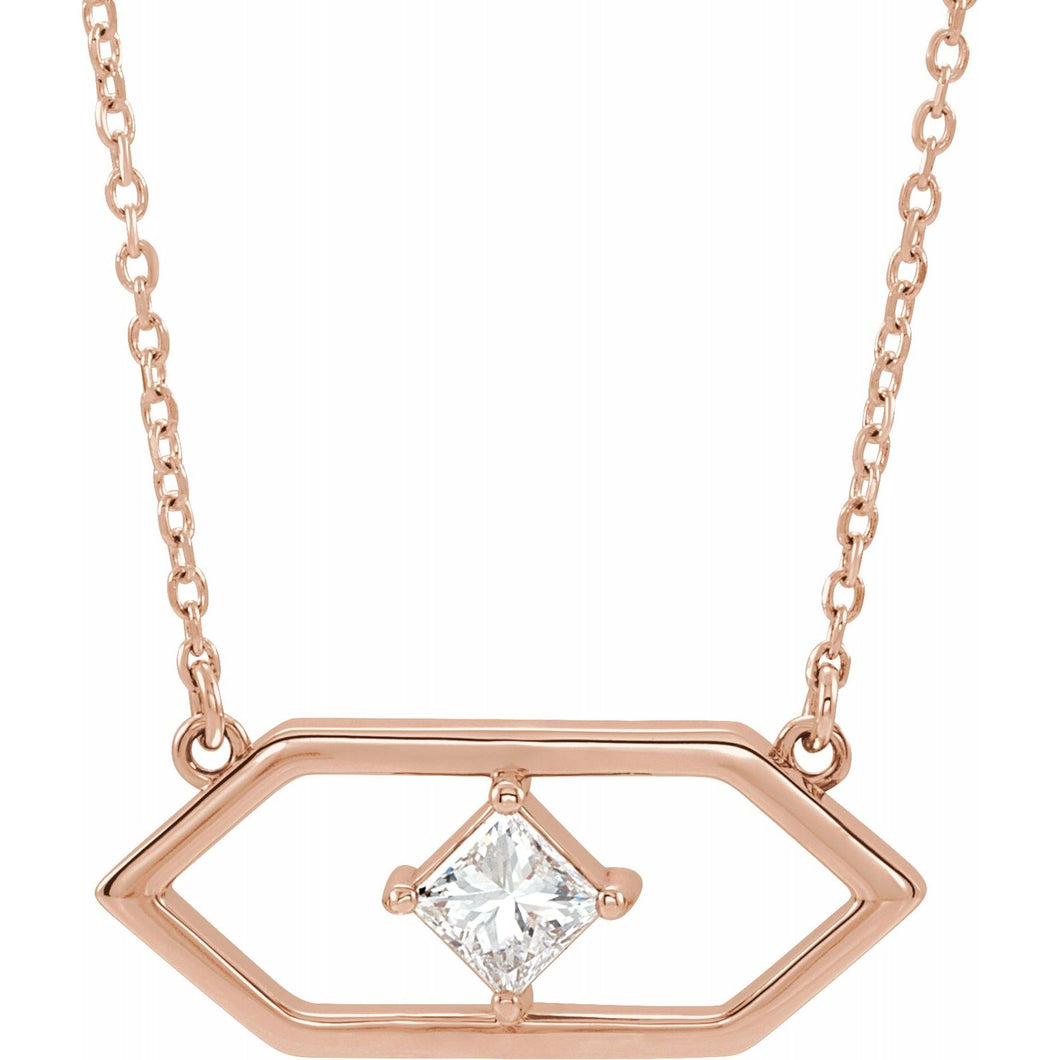 Diamond Geometric Necklace