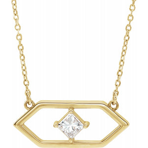 Diamond Geometric Necklace