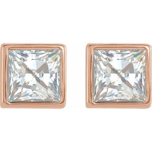 Mini Princess Diamond Studs