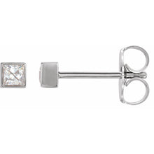 Load image into Gallery viewer, Mini Princess Diamond Studs
